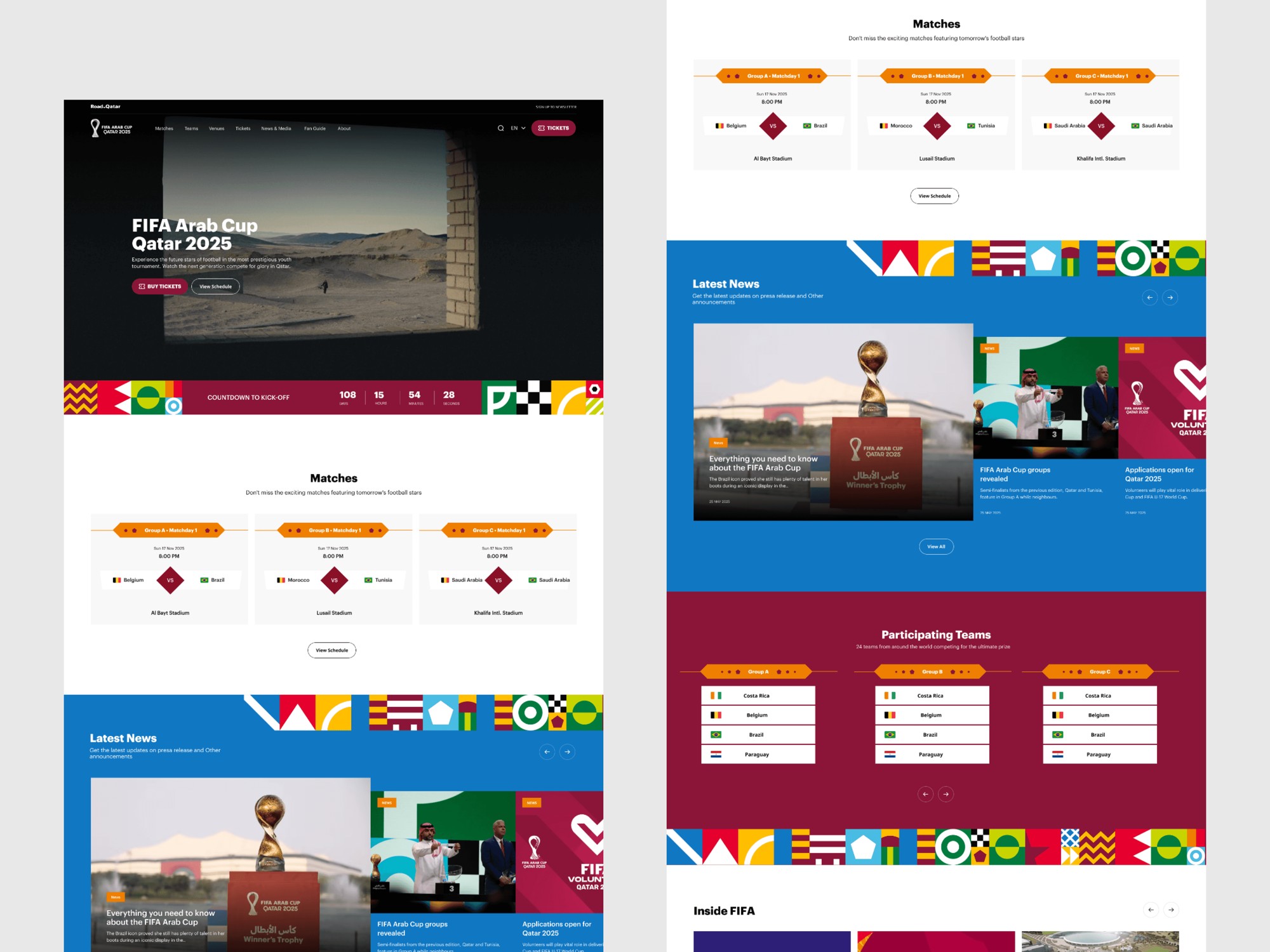 FIFA Arab Cup 2025 — design presentation 2