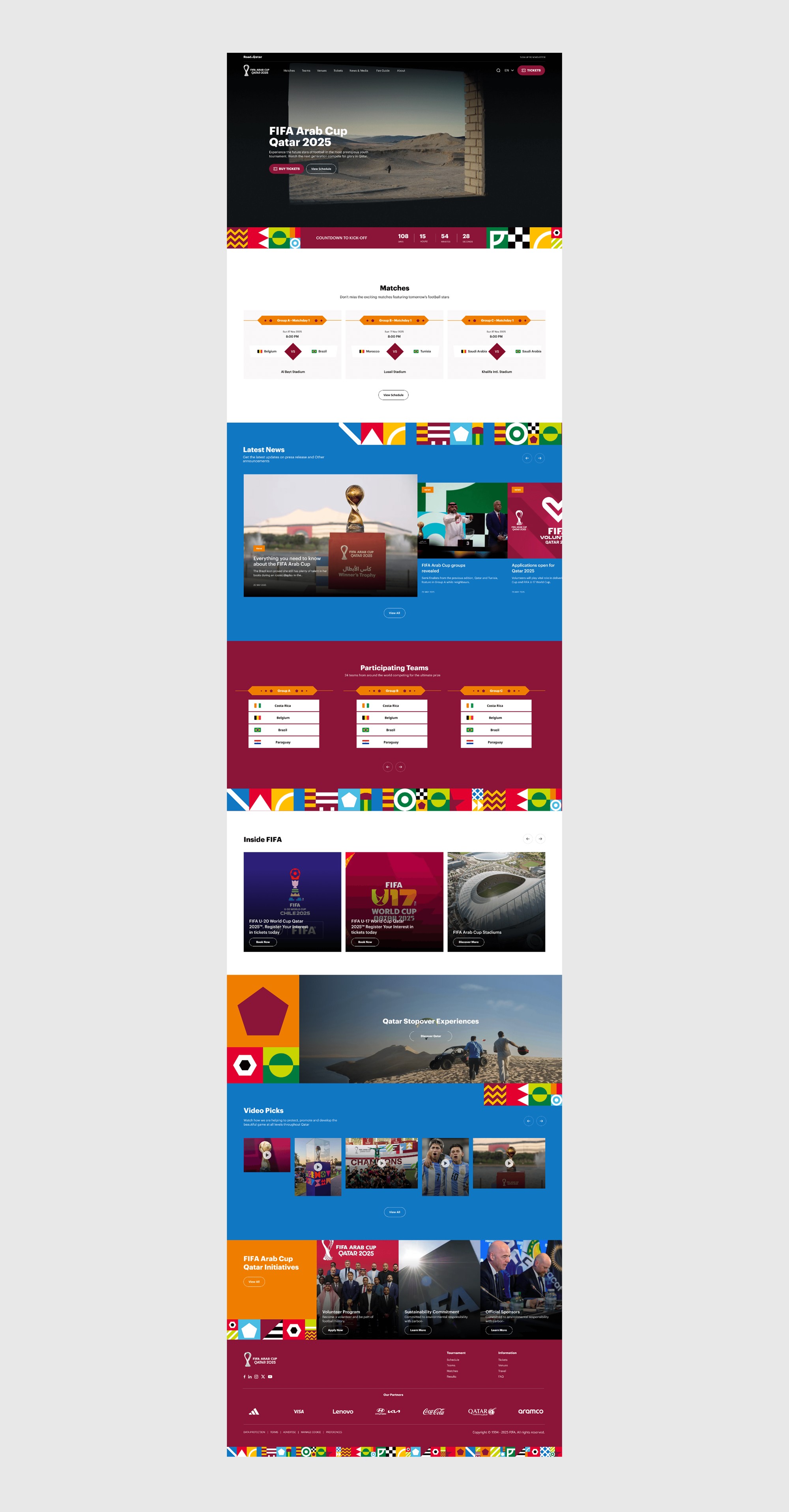 FIFA Arab Cup 2025 — design presentation 3